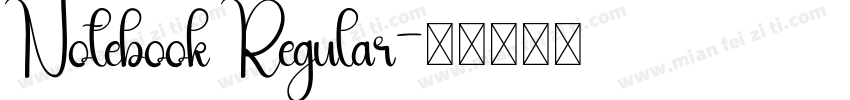 Notebook Regular字体转换